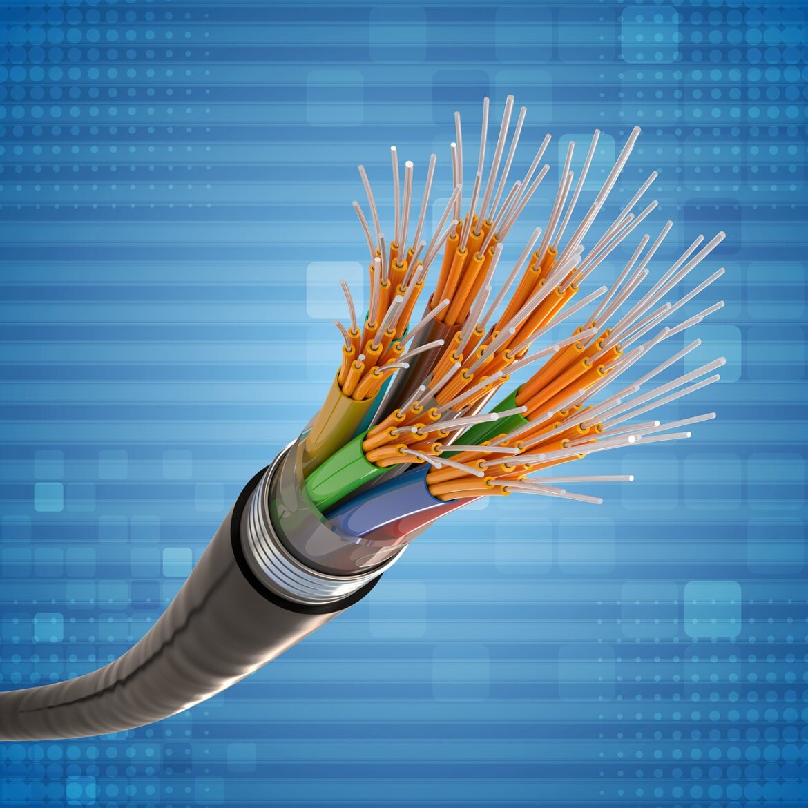 glass fiber, network, internet