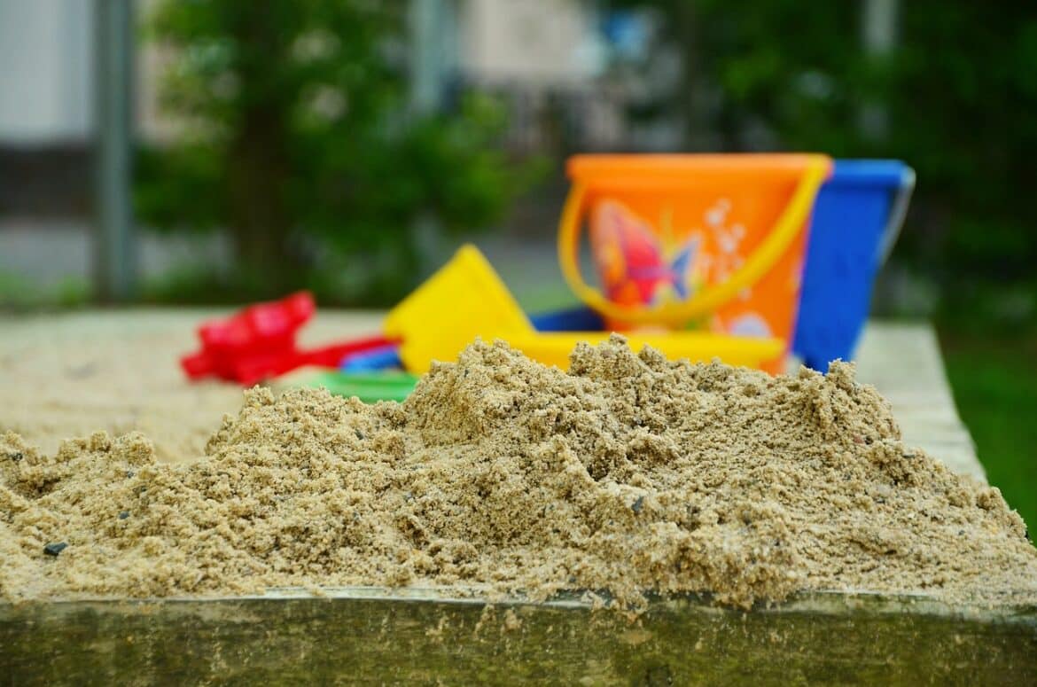 playground, sand, sandpit