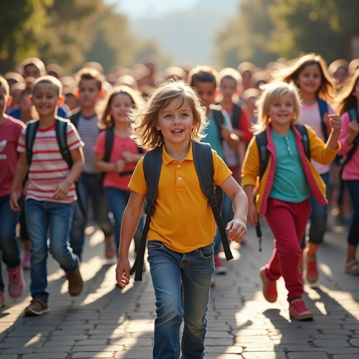 ai generated, students, kids