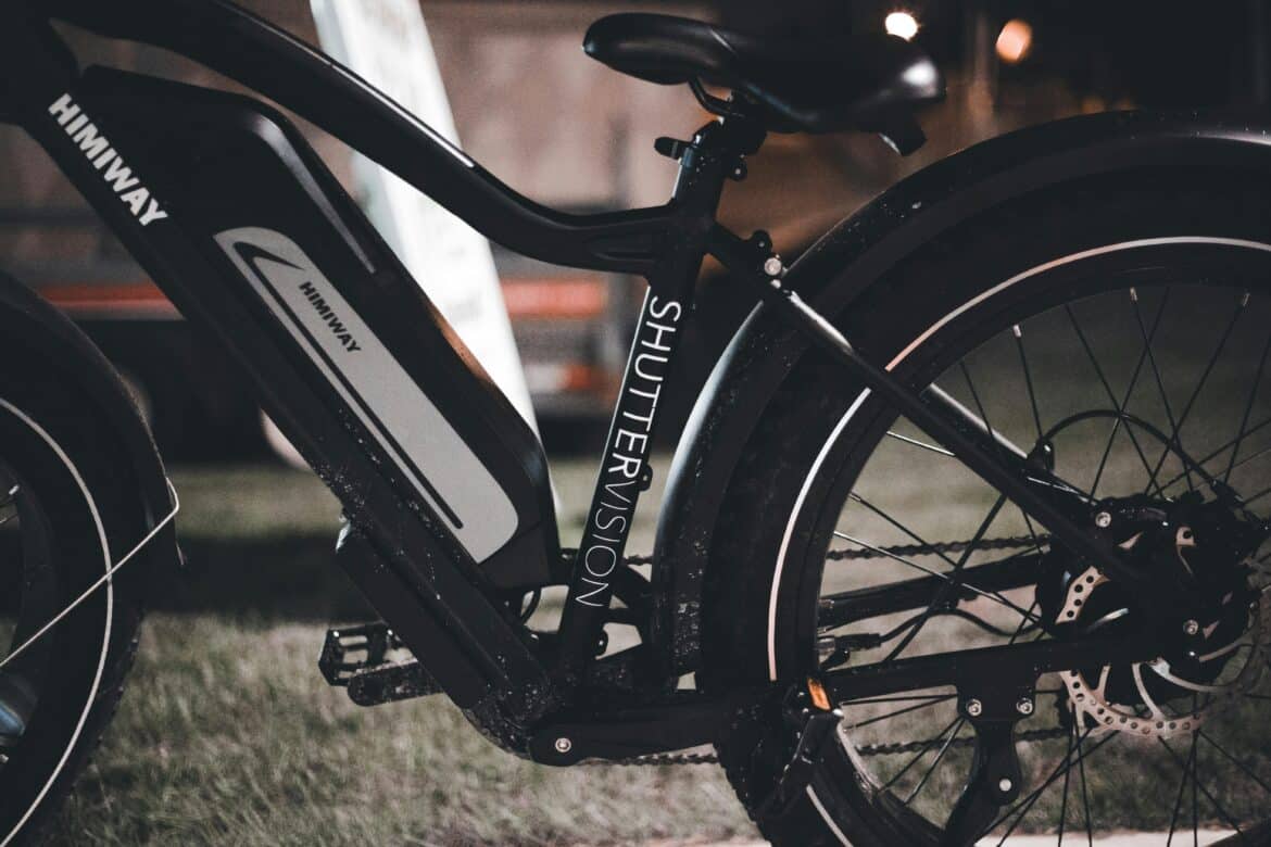 Close up of an ebike