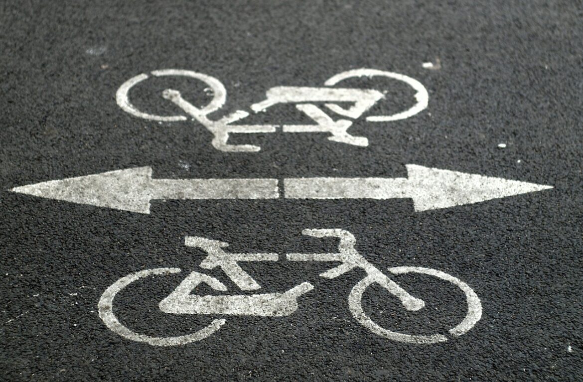 bicycle, bike, cycle, outdoor, biking, sport, lifestyle, ride, activity, active, trek, travel, road bike, road, mark, transport, arrow, gray road, gray arrow, gray sports, gray bike
