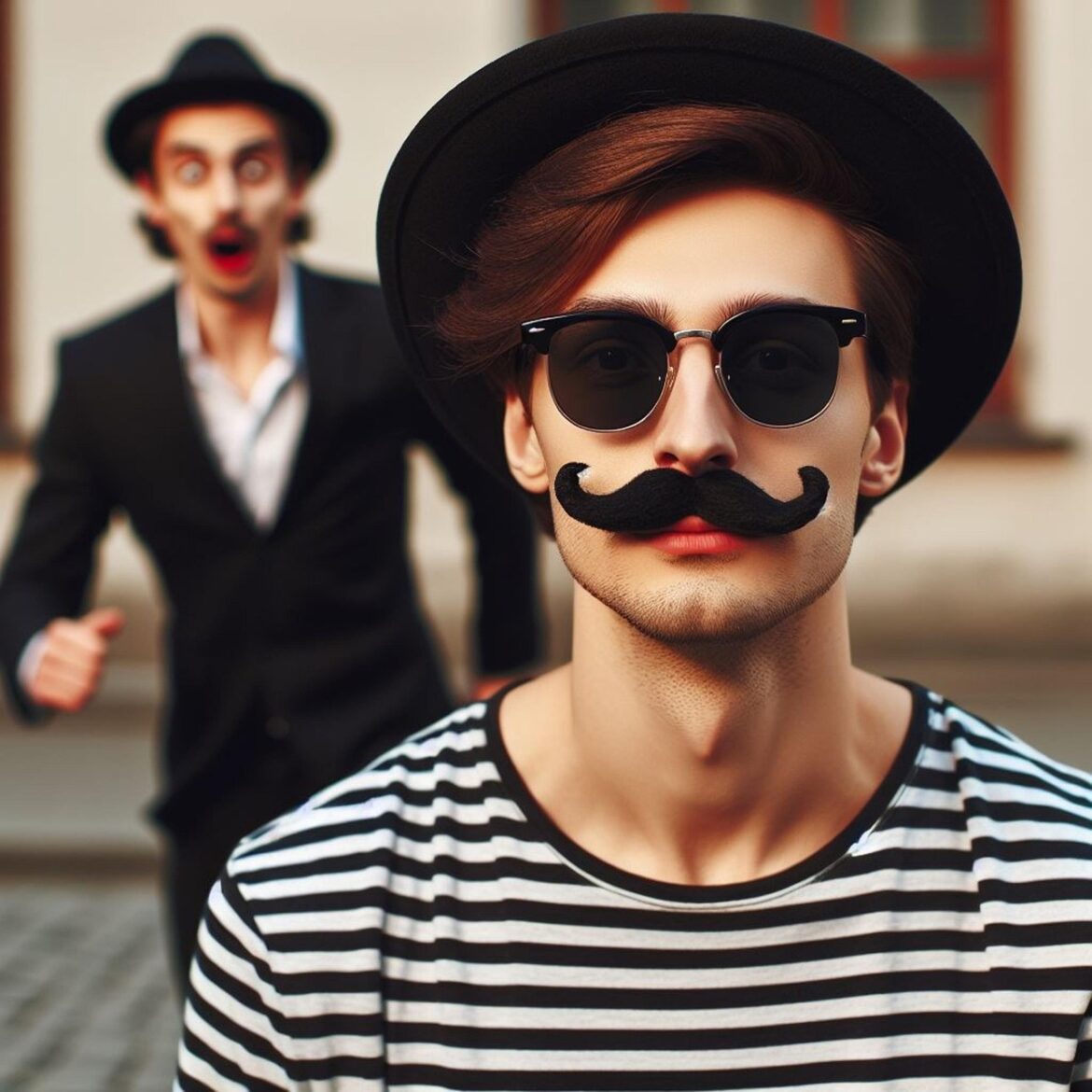 moustache, clown, disguise, camouflage, mask, theatre, costume, portrait